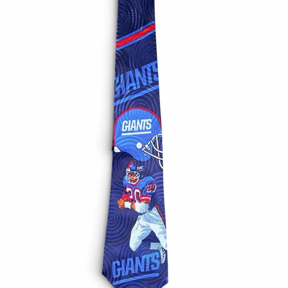 Vintage 1990s New York Giants NFL Graphic Necktie